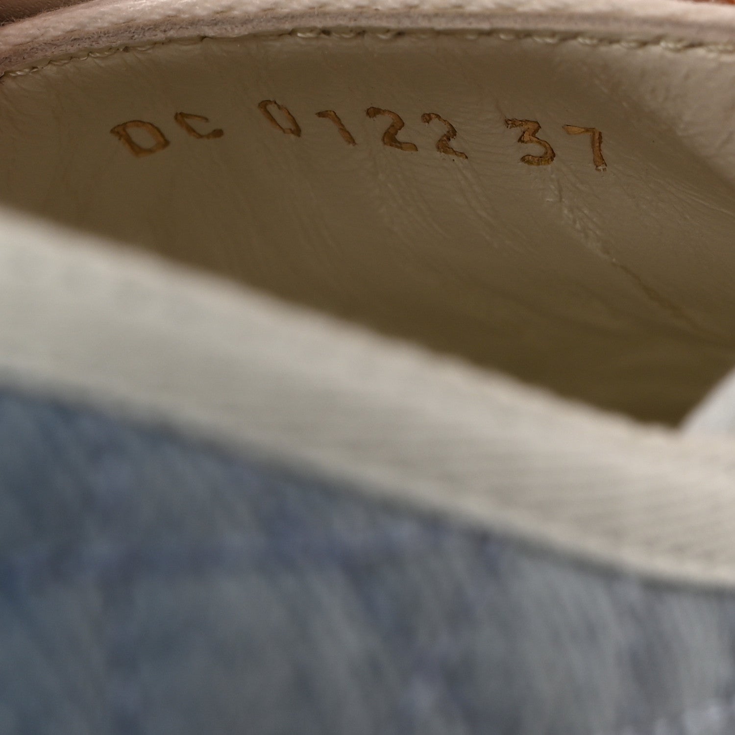 Christian Dior Denim Cannage Walk'N'Dior Low Top Sneakers 37 Dynamic Blue 7 of 8