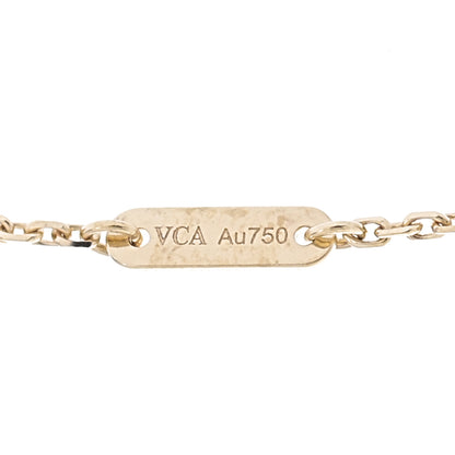 Van Cleef & Arpels 18K Yellow Gold Diamond Mini Frivole Pendant Necklace 4 of 7