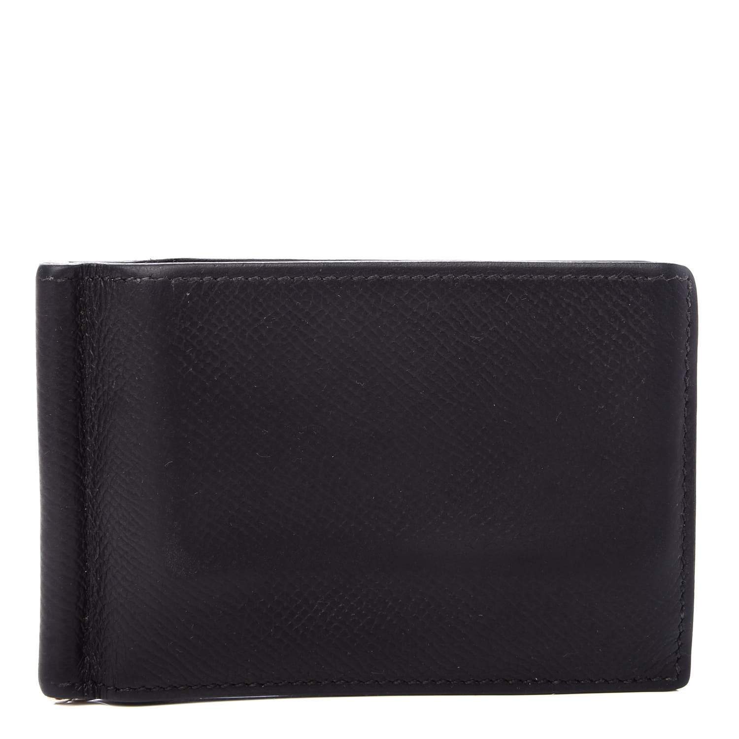 Hermes Epsom Poker Money Clip Wallet Black 1 of 7