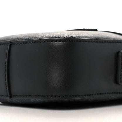 Gucci GG Supreme Monogram Appia Calfskin Web Small Camera Messenger Bag Black Grey 9 of 9