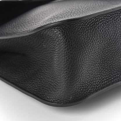 Hermes Taurillon Clemence Halzan 31 GM Black 8 of 12