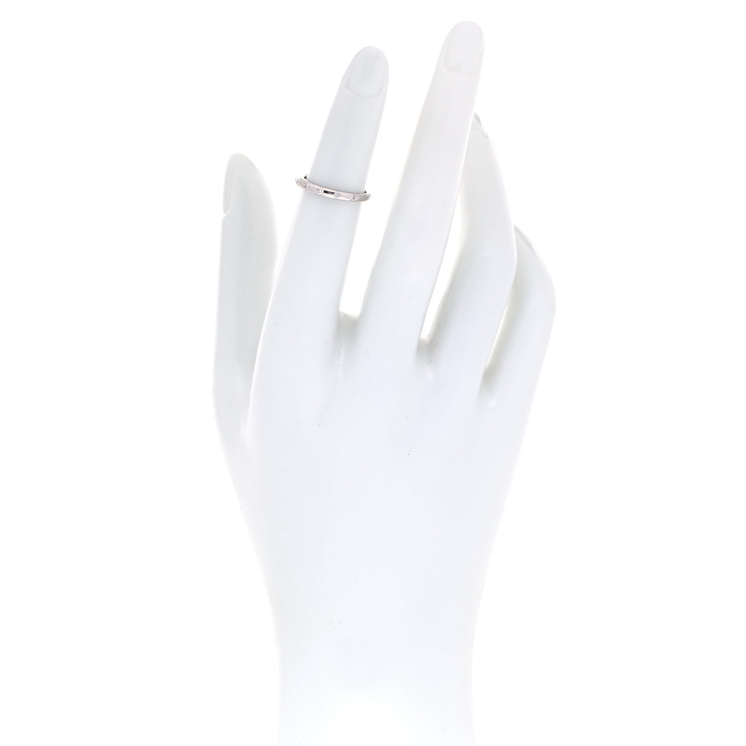 Bulgari Platinum Diamond Fedi Wedding Band Ring 47 4 2 of 5