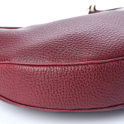 Gucci Calfskin Bamboo Ring Hobo Aubergine 5 of 16