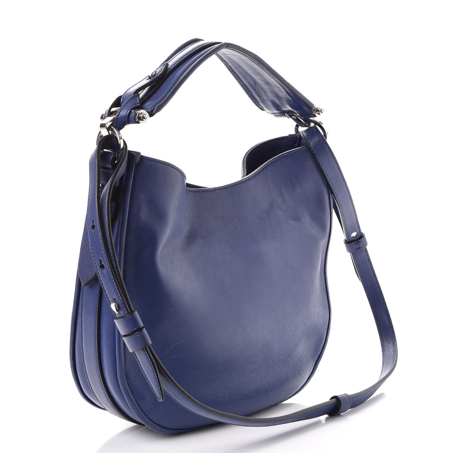 Lambskin Small Obsedia Hobo Blue
