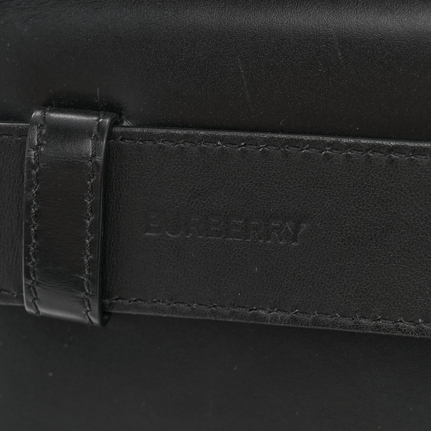 Burberry Calfskin TB Bum Bag Black 7 of 10