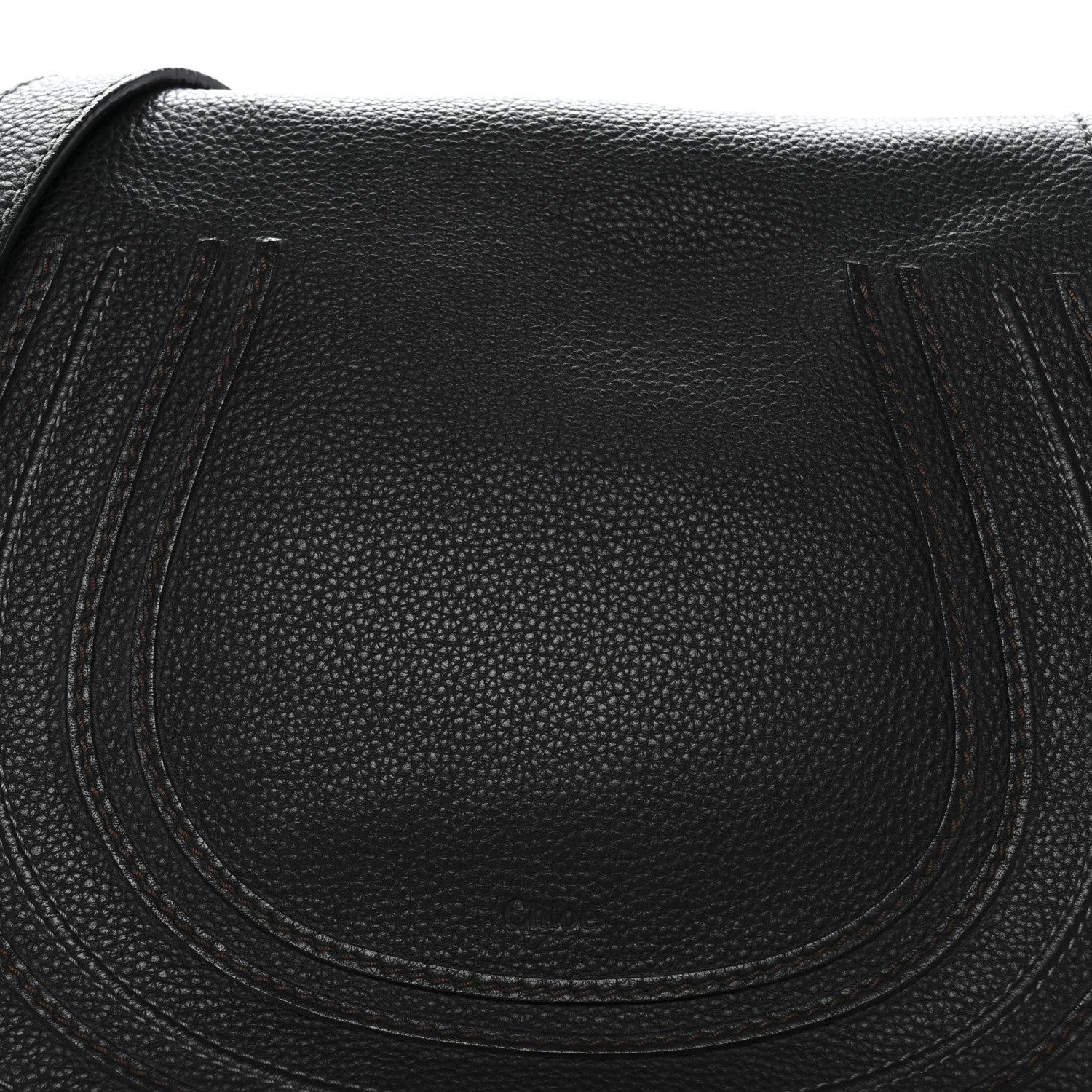 Chloe Calfskin Medium Marcie Round Crossbody Bag Black 7 of 12