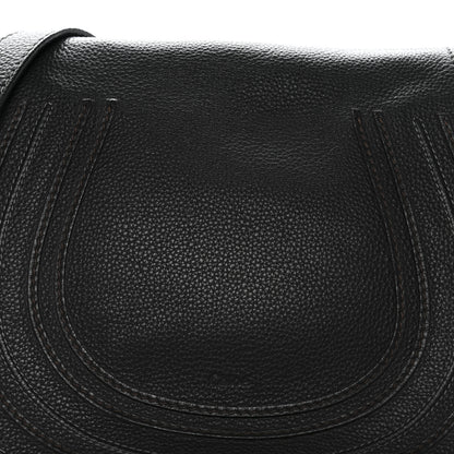 Chloe Calfskin Medium Marcie Round Crossbody Bag Black 7 of 12