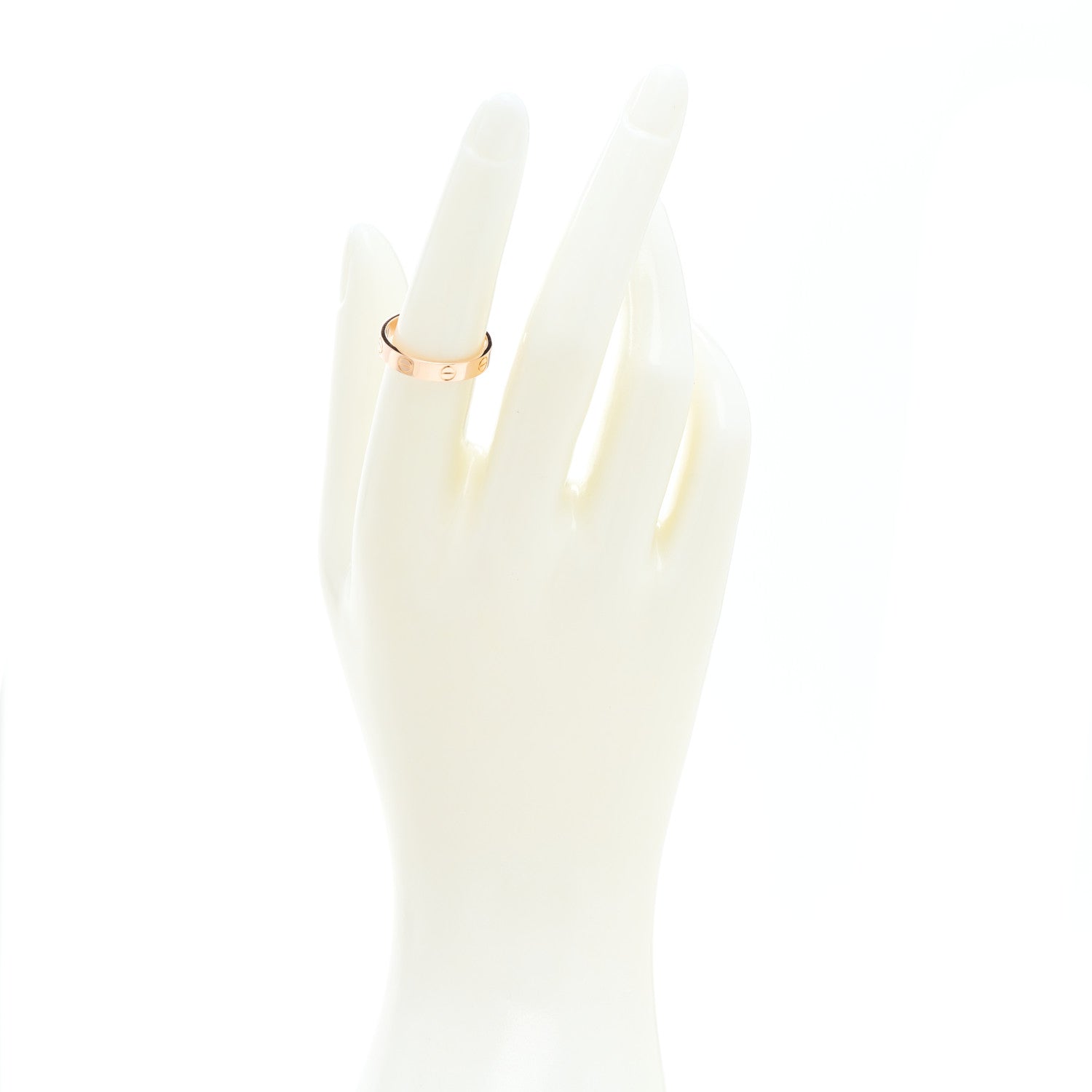 Cartier 18K Pink Gold 3.5mm LOVE Wedding Band Ring 53 6.5 2 of 4