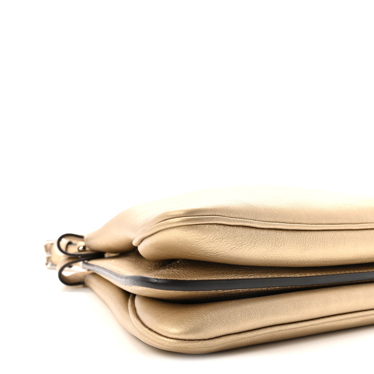 Fendi Metallic Vitello Medium Soft Peekaboo  Gold 8 of 9