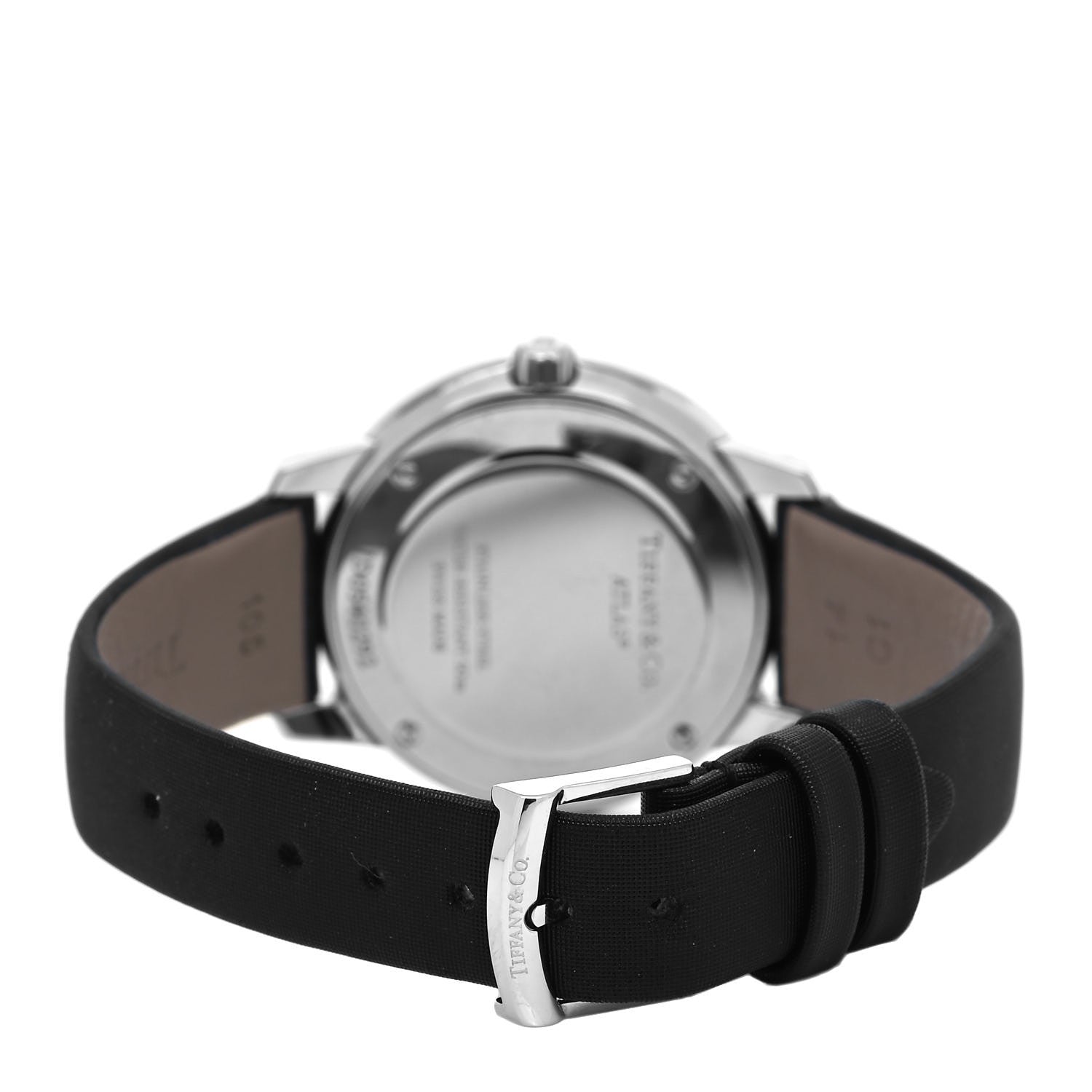 Tiffany Stainless Steel Satin Diamond Bezel 31mm Atlas 2-Hand Quartz Watch 3 of 5