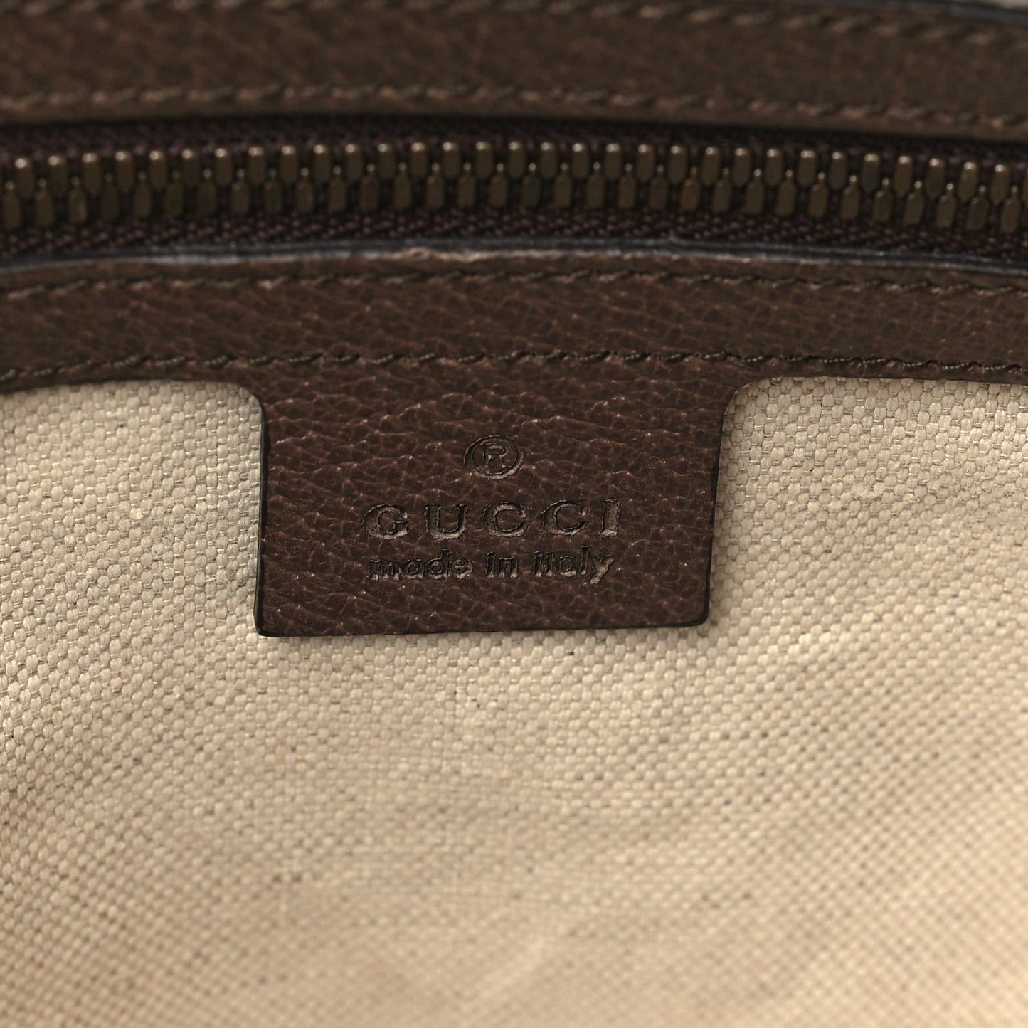 Soft GG Supreme Monogram Medium Ophidia Belt Bag Dark Brown