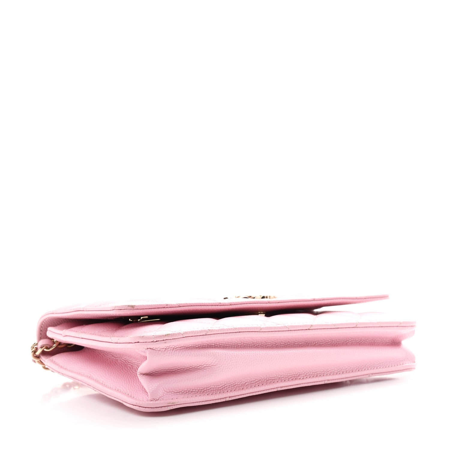 Chanel Caviar Quilted Wallet on Chain WOC Light Pink 3 of 10