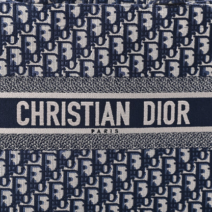 Christian Dior Oblique Medium Book Tote Blue Multicolor 7 of 9