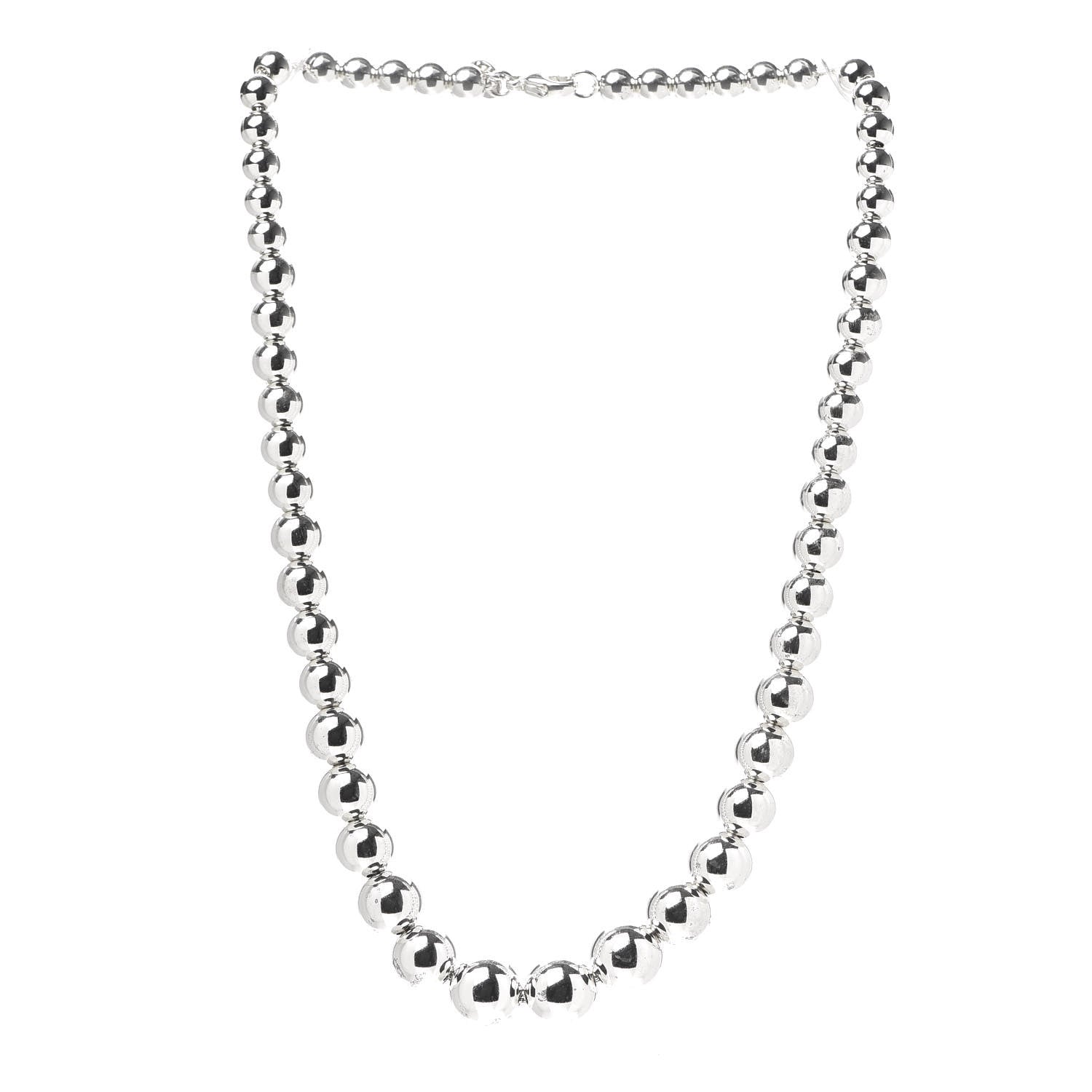 Tiffany Sterling Silver HardWear Graduated Ball Necklace 3 of 6