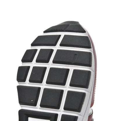 Gucci Calfskin Womens Interlocking G Sneakers 37 White Rosso 18 of 21
