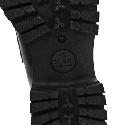 Gucci Cordovan Lux Mens Harald Horsebit Ankle Boots 10 Black 7 of 9