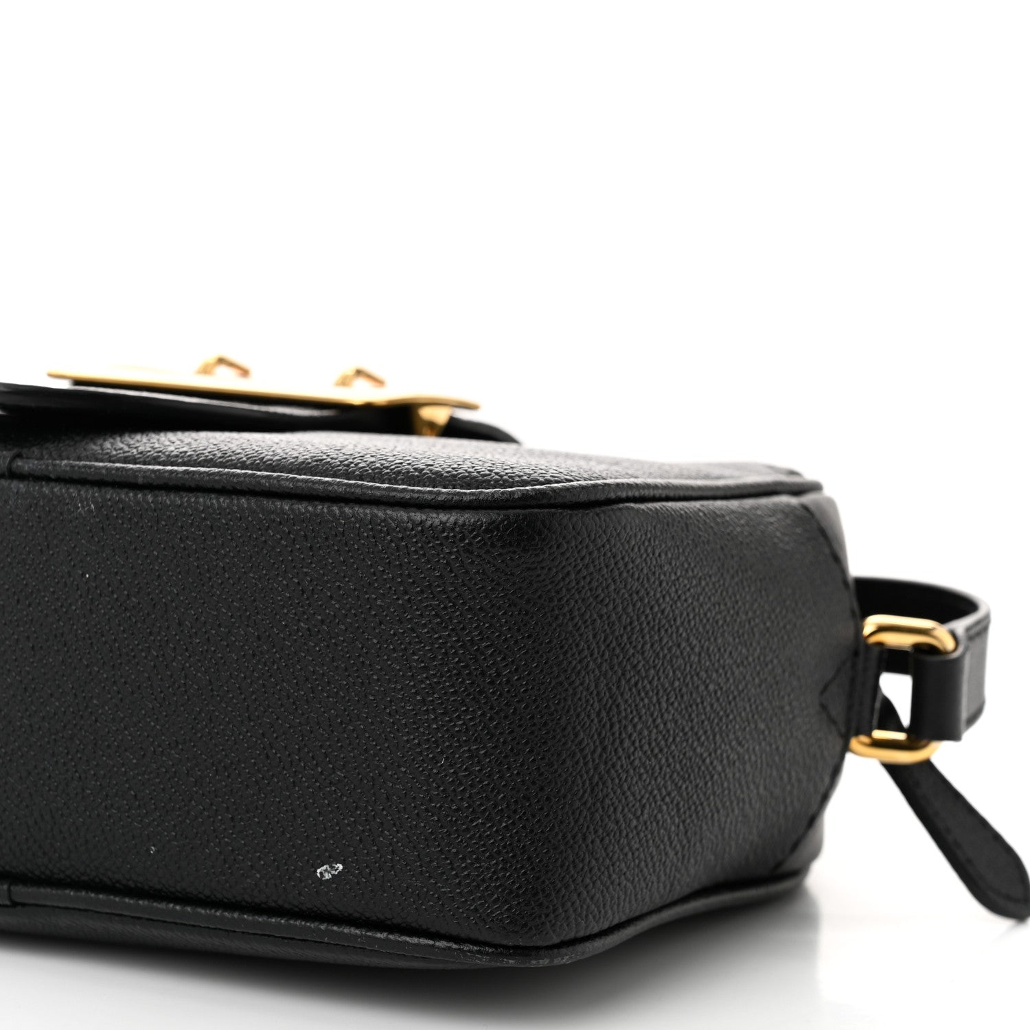 Burberry Soft Grain Calfskin Small Buckle Zip Bag Black 11 of 14