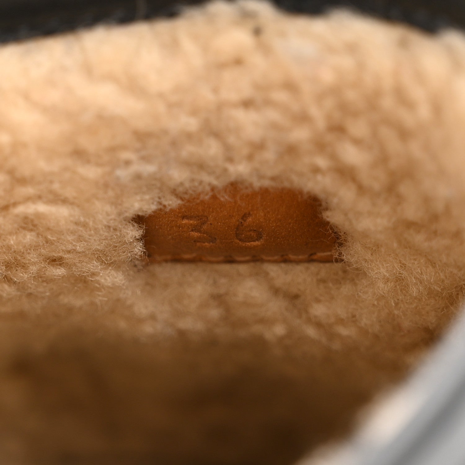 Gucci Nappa Wool Womens Fria Slippers 36 Black Butterscotch 8 of 10