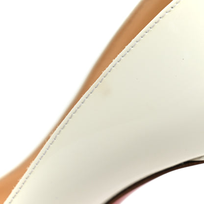 Christian Louboutin Patent Pigalle Follies 100 Pumps 36.5 Snow 12 of 14