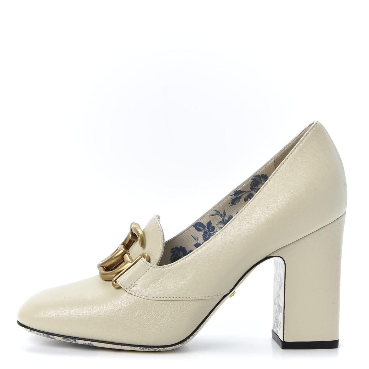 Malaga Kid GG Victoire 95mm Loafer Pumps 37 Vintage White