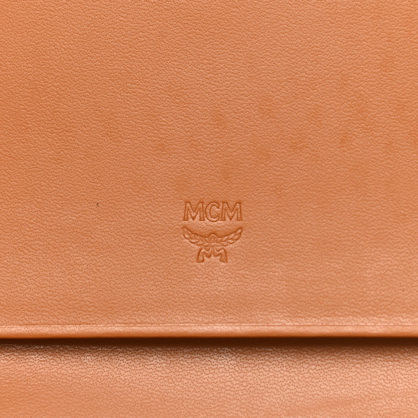 Visetos Grained Calfskin Corina Two Fold Wallet Tan