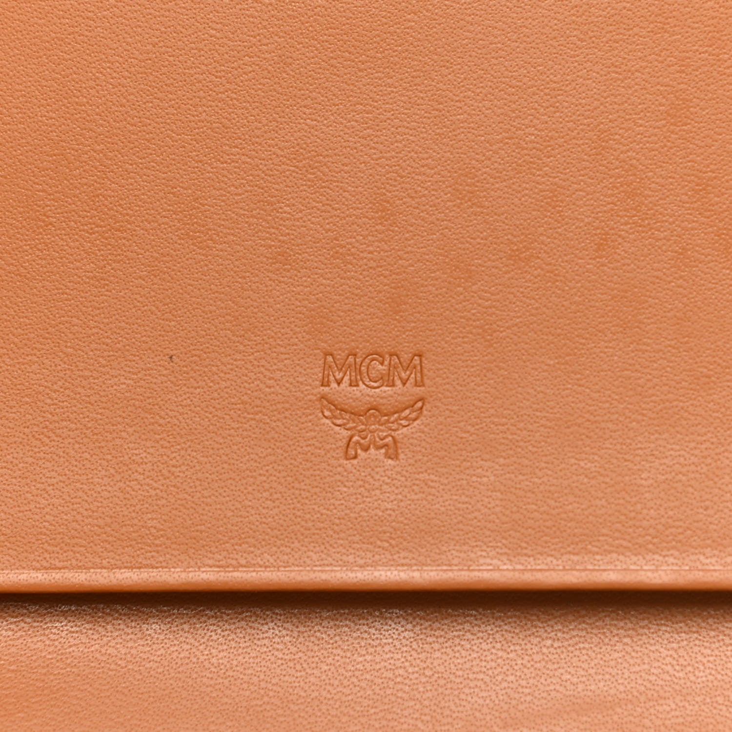 MCM Visetos Grained Calfskin Corina Two Fold Wallet Tan 6 of 13