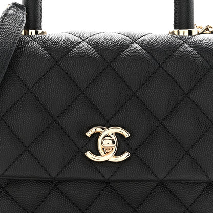 Chanel Caviar Quilted Mini Coco Handle Flap Black 8 of 11
