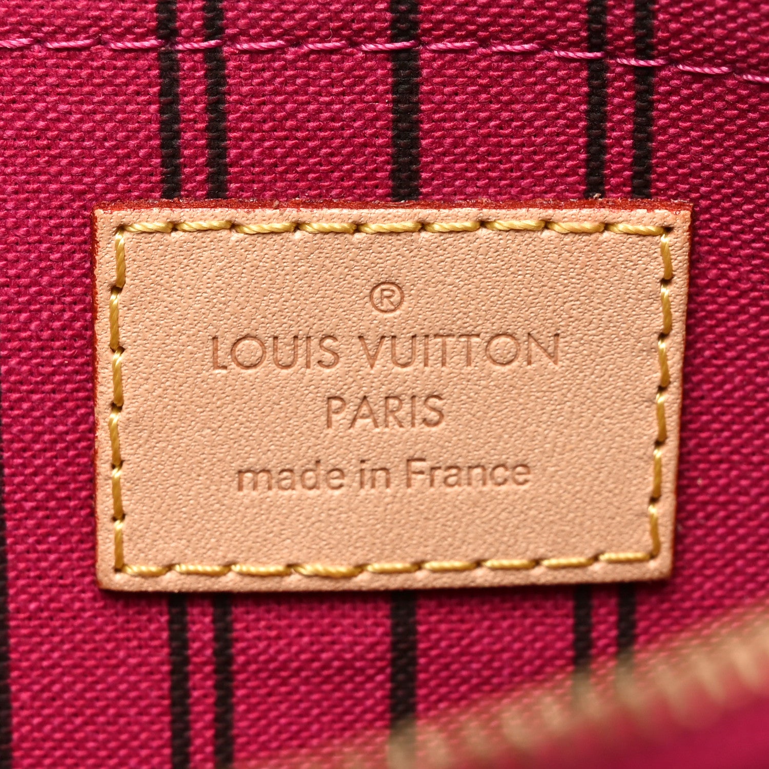Louis Vuitton Monogram Neverfull MM GM Pochette Fuchsia 6 of 6