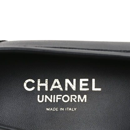 Chanel Lambskin Mens Stitched CC Loafers 43 Black 9 of 10