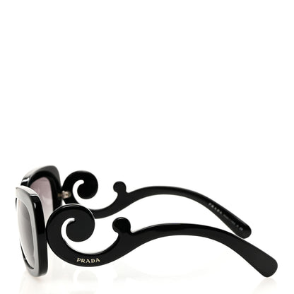 Prada Acetate Baroque Sunglasses SPR 27O Black 3 of 7