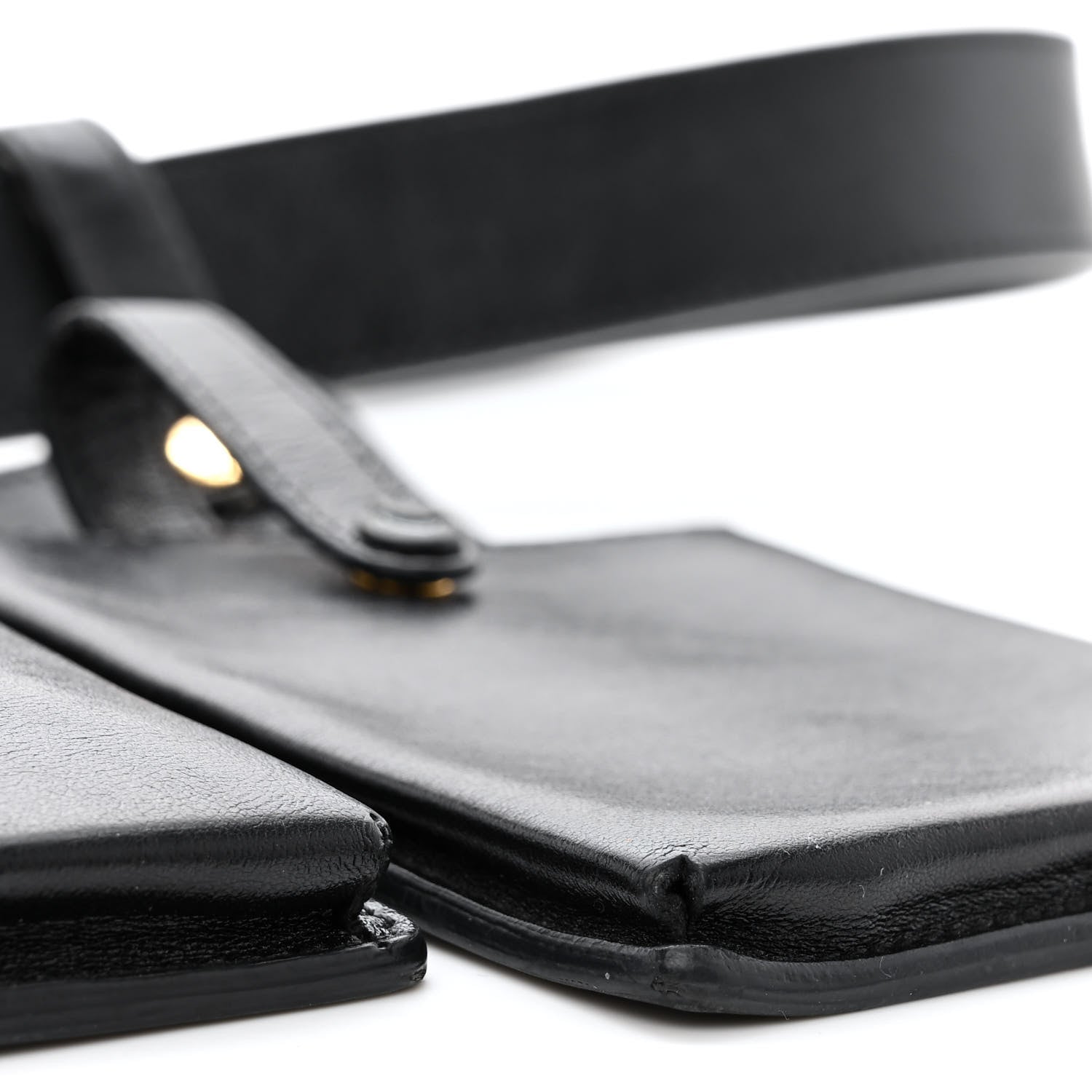 Fendi Vitello Glacier Utility Belt Pouch Black 11 of 21
