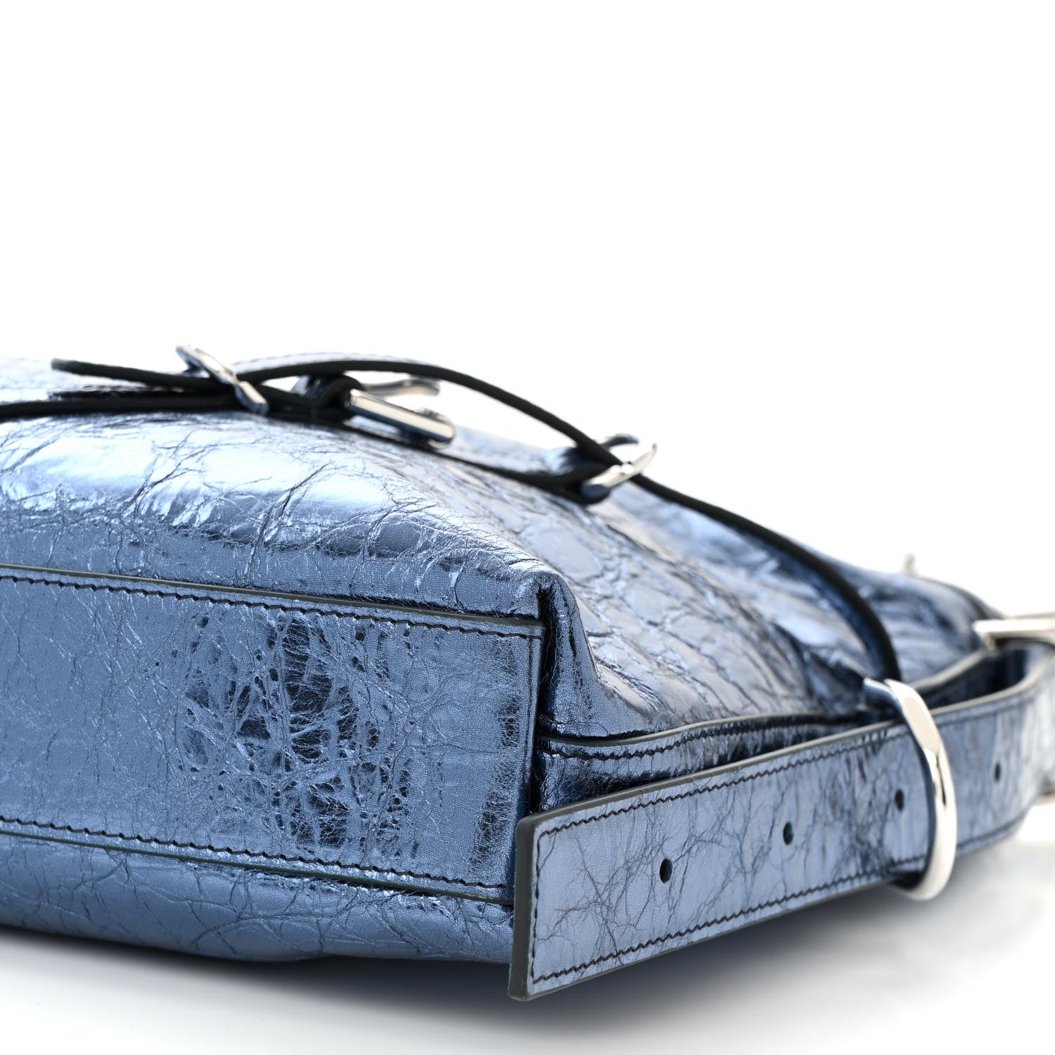 Givenchy Metallic Calfskin Medium Voyou Bag Navy 10 of 10