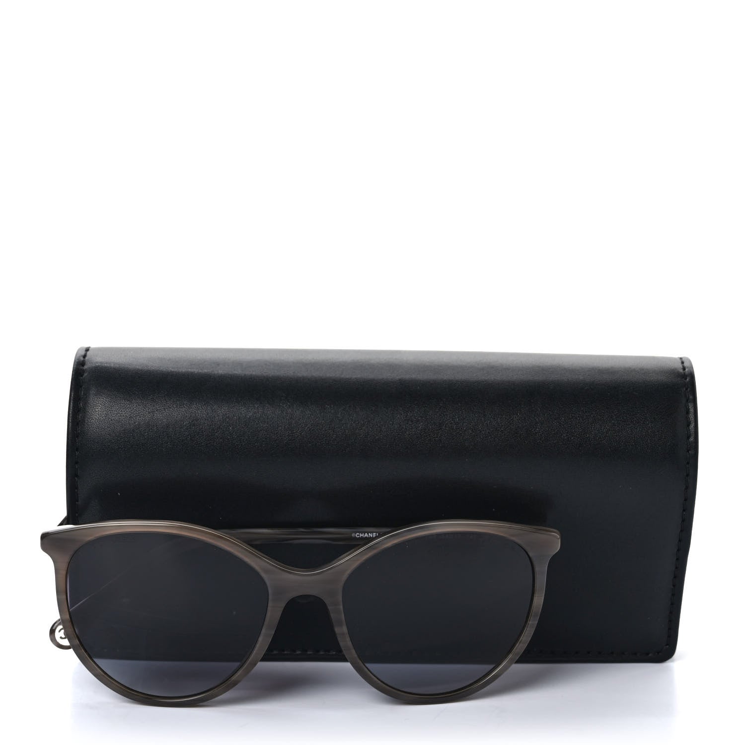 Chanel Acetate Polarized Pantos Cat Eye Sunglasses 5448 Grey 8 of 8