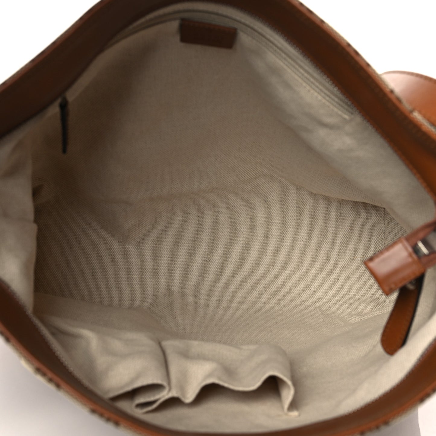 Monogram Large Flat Messenger Bag Brown