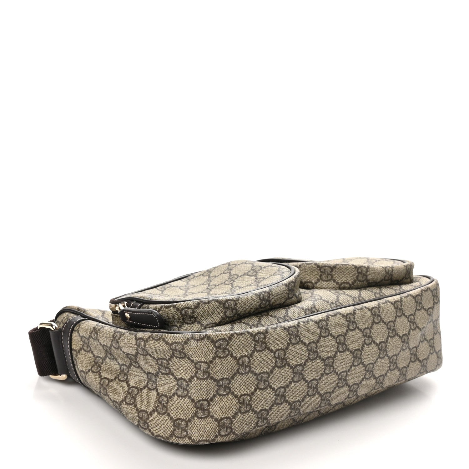 Gucci GG Plus Monogram Front Pocket Messenger Dark Brown 4 of 10