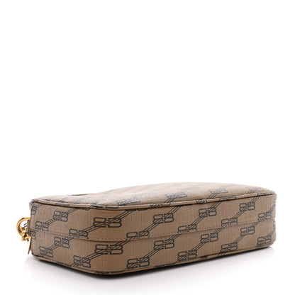 Balenciaga Coated Canvas BB Monogram Medium Signature Camera Bag Beige Brown 5 of 11