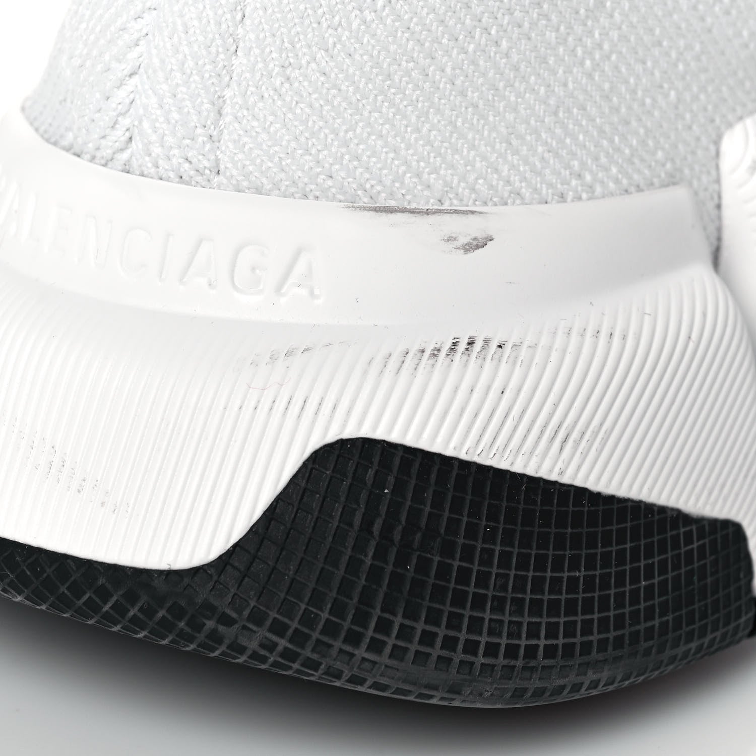Balenciaga Technical 3D Recycled Knit Bi-Color Sole Womens Speed 2.0 Sneakers 35 White Black 8 of 10