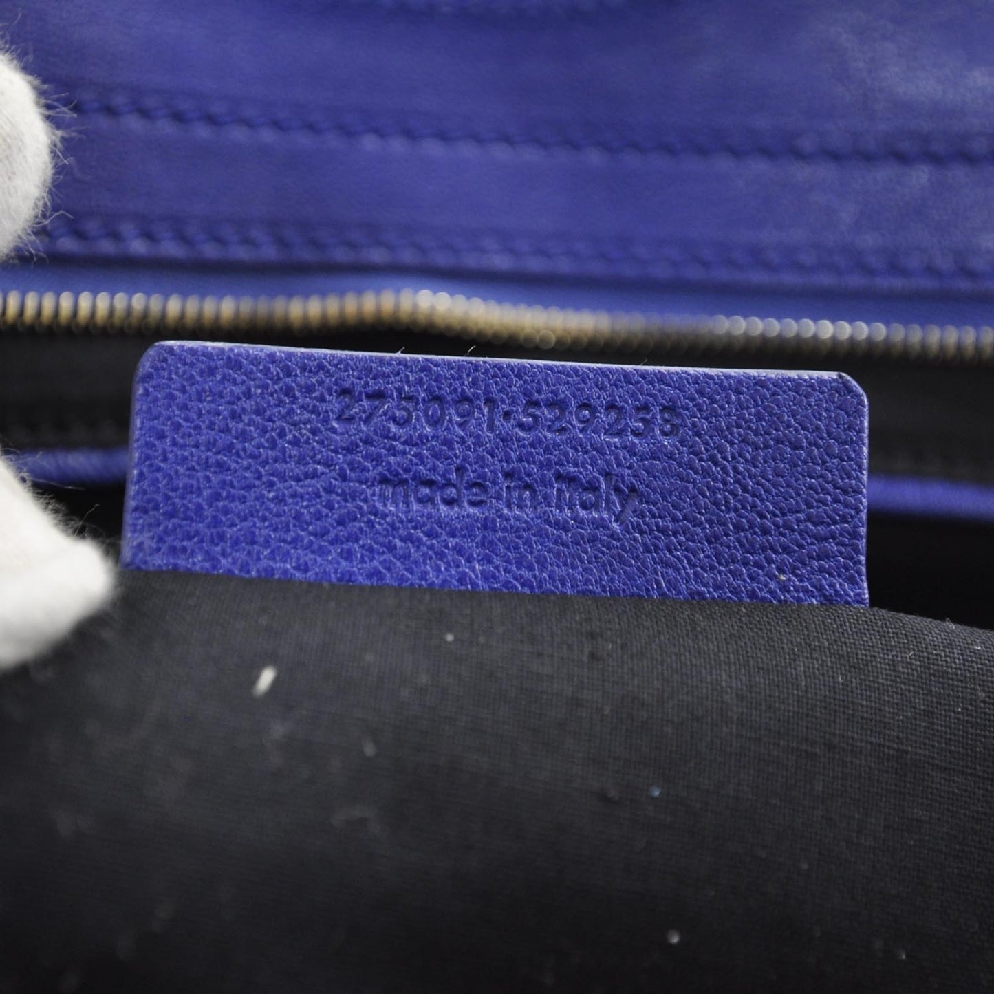 Leather Large Cabas Chyc Blue