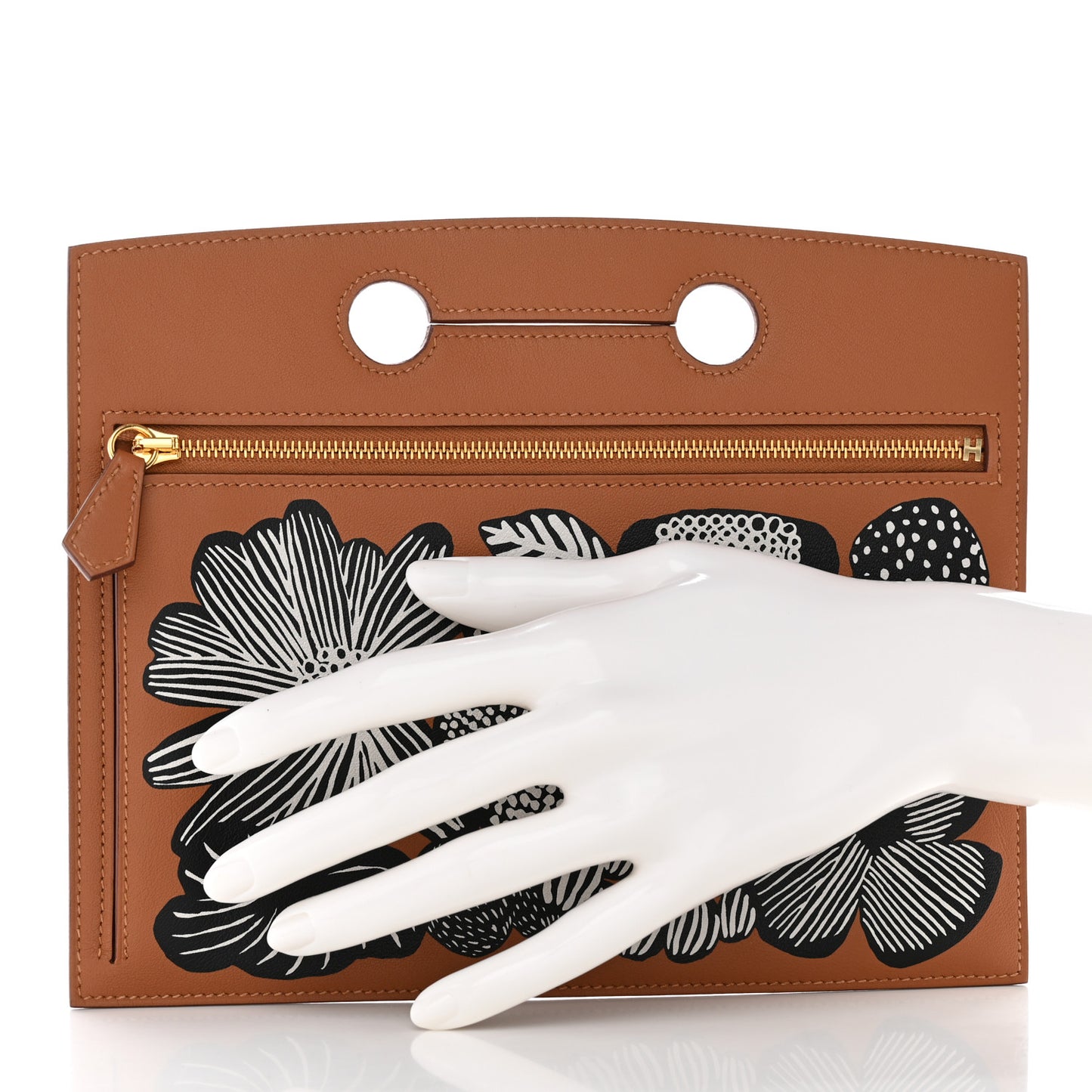 Swift Floral Printed Backpocket Pouch 25 Gold