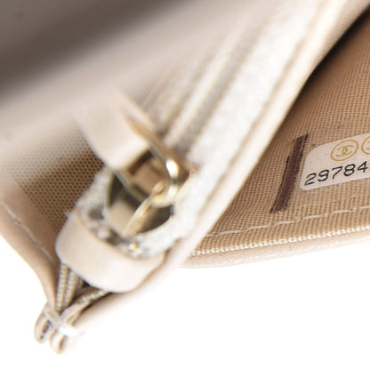 Chanel Goatskin Quilted 19 Wallet On Chain WOC Light Beige 10 of 12