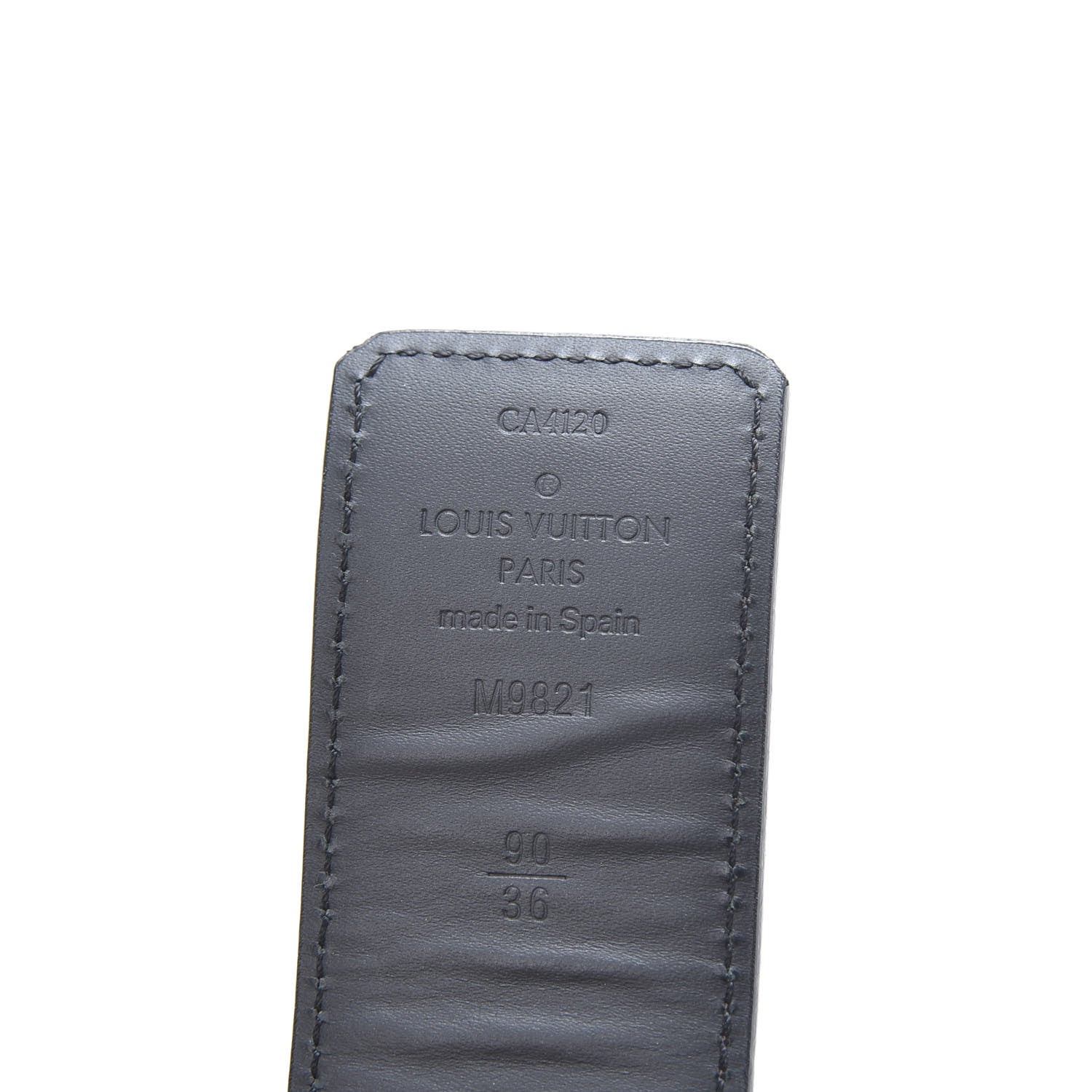 Louis Vuitton Calfskin Monogram 40mm LV Initiales Reversible Belt 90 36 Black 3 of 9