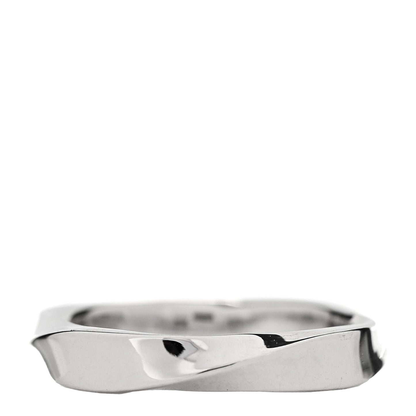 18K White Gold 3.5mm Laurence Graff Spiral Band Ring 47 4