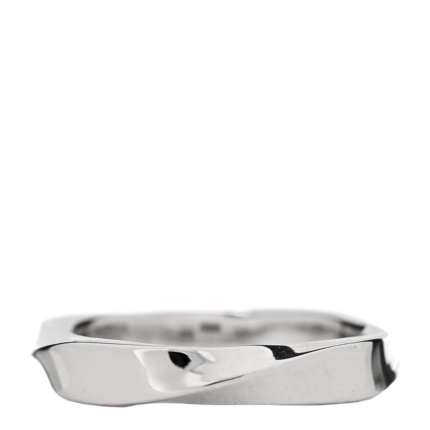 Graff 18K White Gold 3.5mm Laurence Graff Spiral Band Ring 47 4 3 of 6
