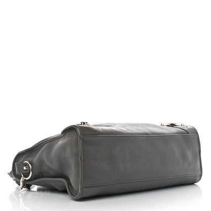 Balenciaga Chevre Silver Metallic Edge Hardware City Gris Acier 5 of 16