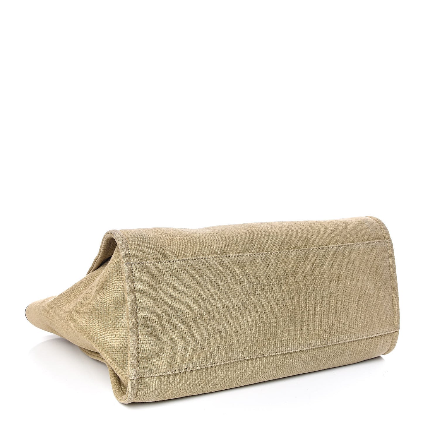Canvas Large Deauville Tote Beige Black