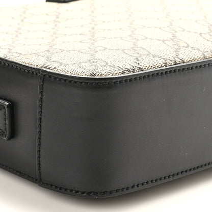 Gucci GG Supreme Monogram Clutch Wristlet Beige Black 8 of 9