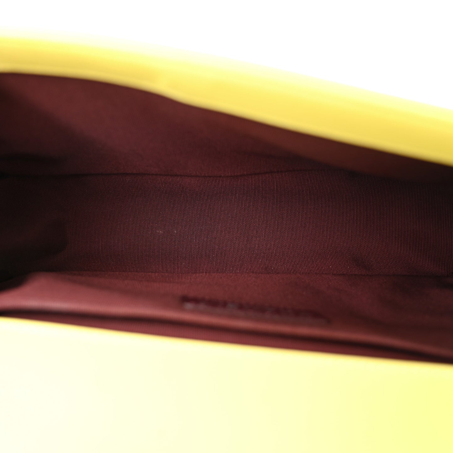 Wrinkled Lambskin Chevron Medium Boy Flap Yellow