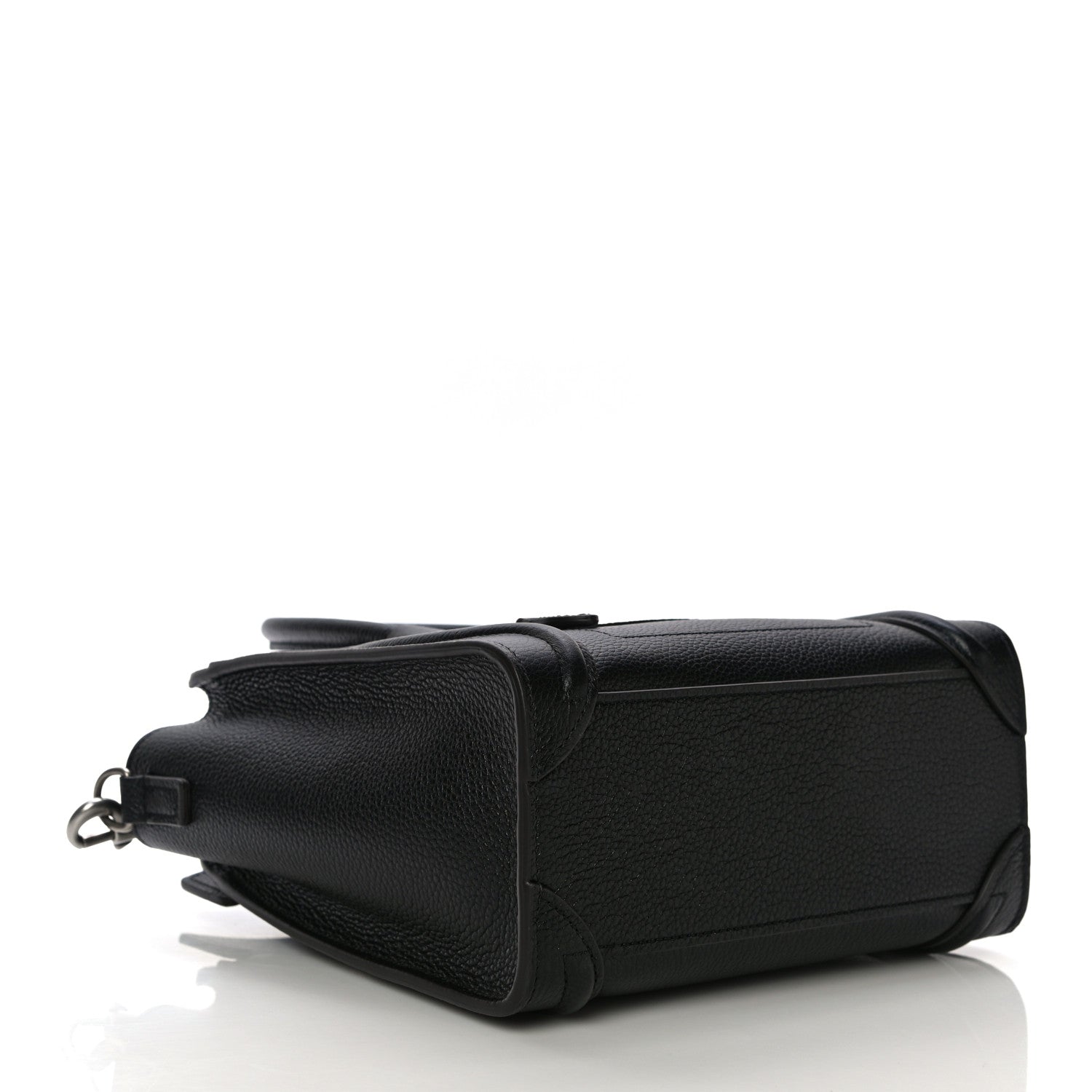 Celine Drummed Calfskin Nano Luggage Black 4 of 11