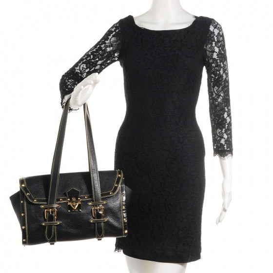 Louis Vuitton Suhali L Epanoui GM Black 2 of 7