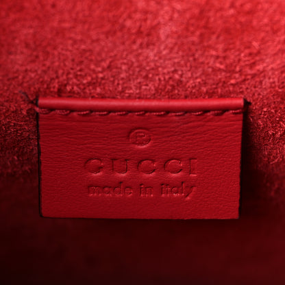 Gucci GG Supreme Monogram Suede Mini Dionysus Shoulder Bag Beige Ebony Vulcanic Red 6 of 9